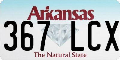AR license plate 367LCX