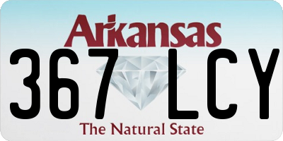 AR license plate 367LCY