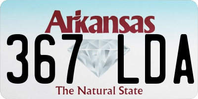 AR license plate 367LDA