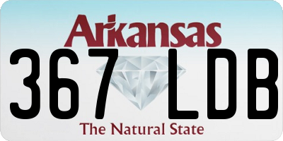 AR license plate 367LDB