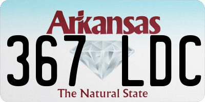 AR license plate 367LDC
