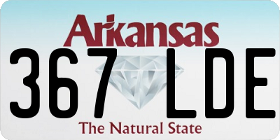 AR license plate 367LDE