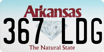 AR license plate 367LDG