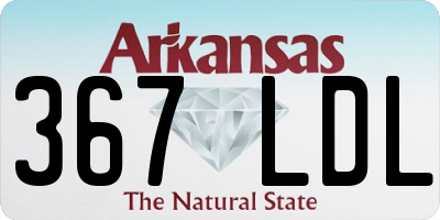 AR license plate 367LDL