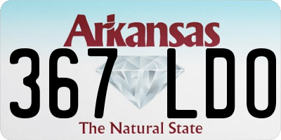 AR license plate 367LDO