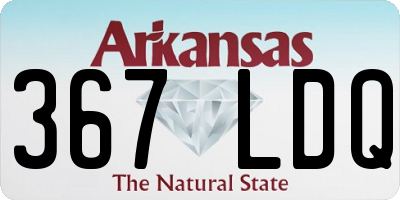 AR license plate 367LDQ
