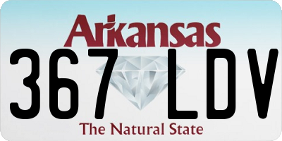 AR license plate 367LDV