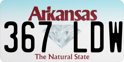 AR license plate 367LDW