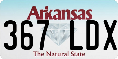 AR license plate 367LDX