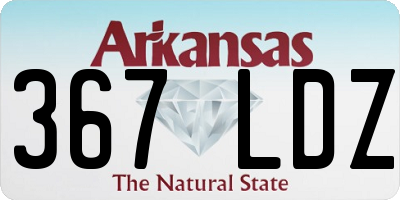 AR license plate 367LDZ