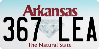 AR license plate 367LEA