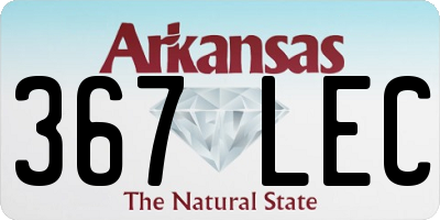 AR license plate 367LEC