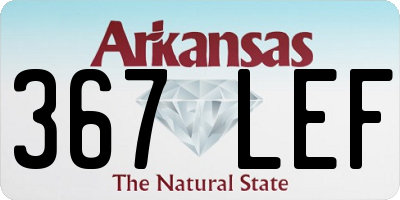 AR license plate 367LEF