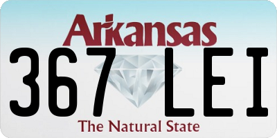 AR license plate 367LEI