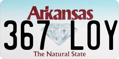 AR license plate 367LOY