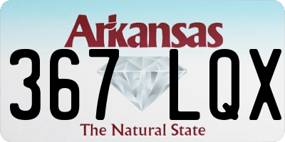 AR license plate 367LQX