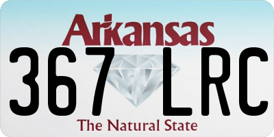 AR license plate 367LRC