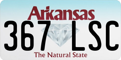 AR license plate 367LSC