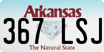 AR license plate 367LSJ
