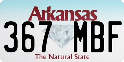 AR license plate 367MBF
