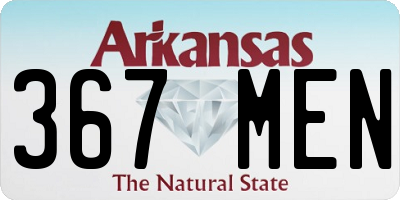 AR license plate 367MEN