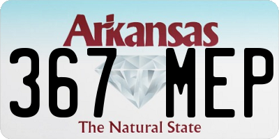 AR license plate 367MEP