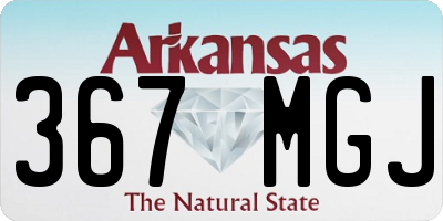AR license plate 367MGJ