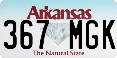 AR license plate 367MGK