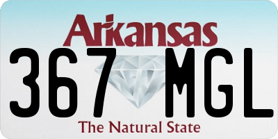 AR license plate 367MGL