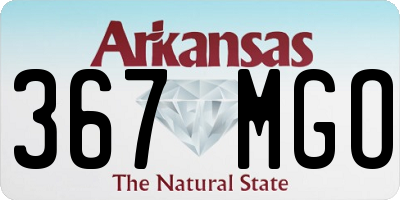 AR license plate 367MGO