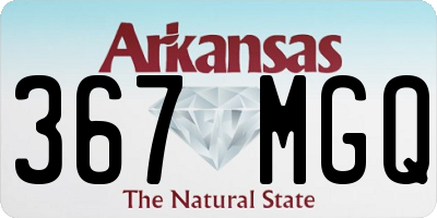 AR license plate 367MGQ