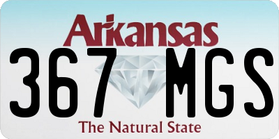 AR license plate 367MGS