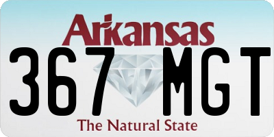 AR license plate 367MGT