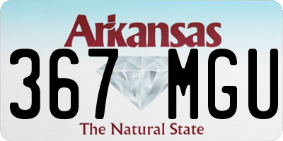 AR license plate 367MGU