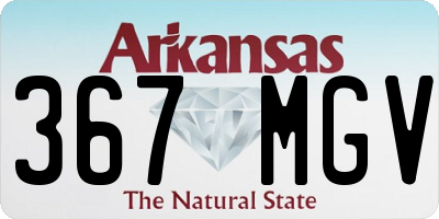 AR license plate 367MGV