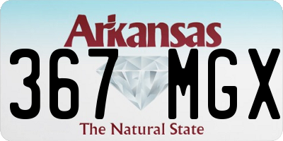 AR license plate 367MGX