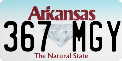 AR license plate 367MGY