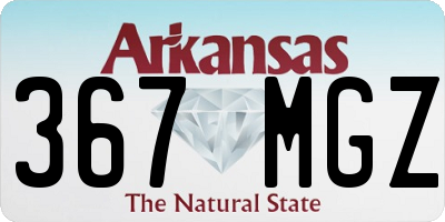 AR license plate 367MGZ