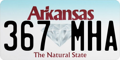 AR license plate 367MHA