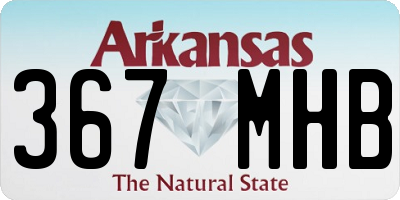 AR license plate 367MHB