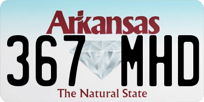 AR license plate 367MHD