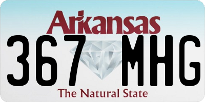 AR license plate 367MHG
