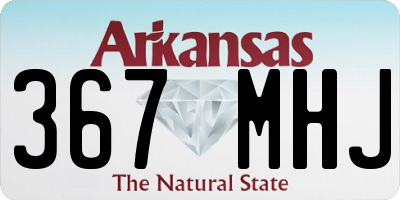 AR license plate 367MHJ