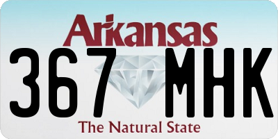 AR license plate 367MHK