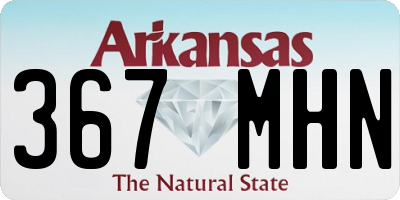AR license plate 367MHN