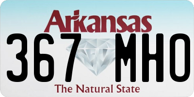 AR license plate 367MHO
