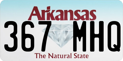 AR license plate 367MHQ