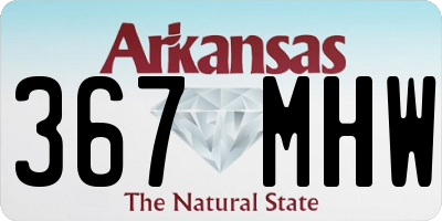 AR license plate 367MHW