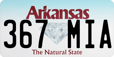 AR license plate 367MIA