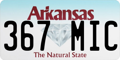 AR license plate 367MIC